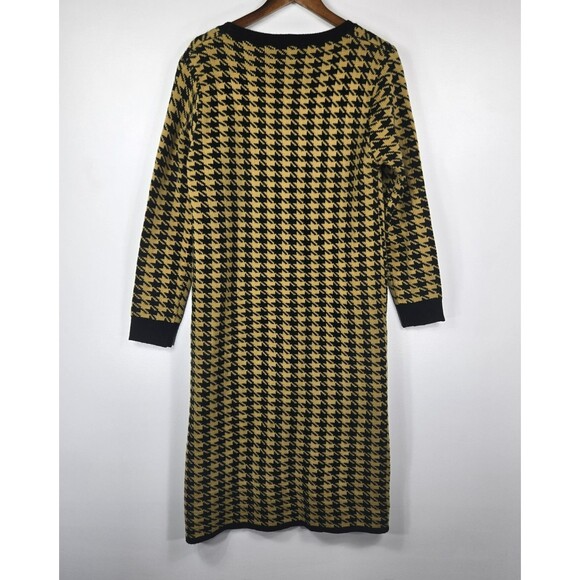 Baciano by Bacci Women's Size Large Black Yellow Duster Cardigan Sweater - Picture 6 of 6